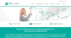 Desktop Screenshot of kurs-zum-erfolg.de
